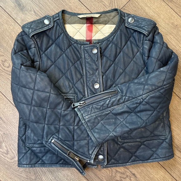 BUBBERRY BRIT/ LEATHER JACKET - Picture 2 of 6